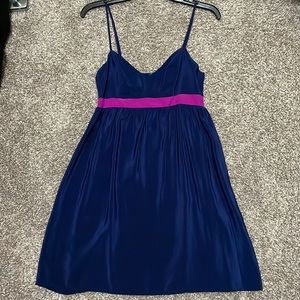 Navy silk mini dress from Amanda Uprichard size S